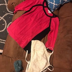 Shirts and swim top